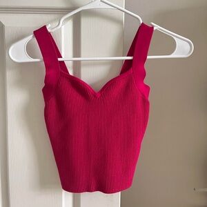 Abercrombie dark pink tank